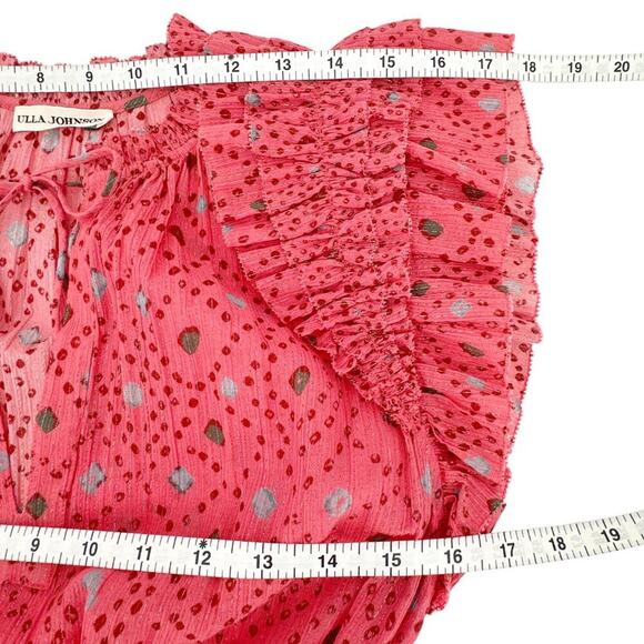 ULLA JOHNSON Linnea Dress in Hibiscus 0 - Picture 9 of 9